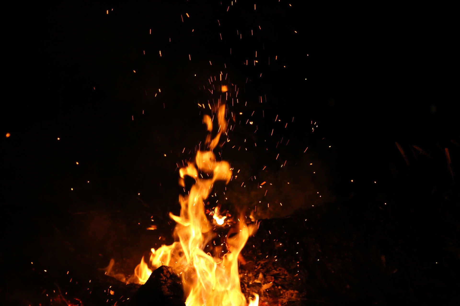 Orange Flame Selective Focus Photography